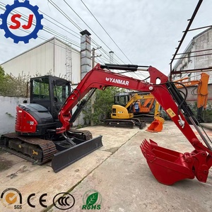Mini-excavatrice Yanmar ViO55 d'occasion |   Excavatrice sur chenilles à queue zéro de 5,5 tonnes |   Mini-pelleuse compacte d'origine japonaise à vendre - Product Image 6