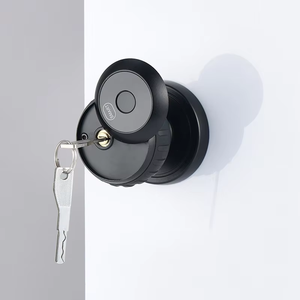 Serrure de porte numérique biométrique intelligente Tuya BL530 avec bouton rond - Product Image 3