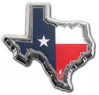 Autocollants 3D pour voiture, emblèmes de porte, d'aile latérale, de capot arrière et plaques signalétiques, édition drapeau de l'État du Texas, pour Silverado Ram
