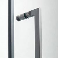 Gepersonaliseerde luxe rechthoekige douchecabine van roestvrij staal met diamanten, gehard glas, natte/droge ruimte scheidingswand voor de badkamer