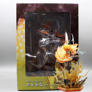 Figura in PVC di Agatsuma Zenitsu da <span class=keywords><strong>Demon</strong></span> <span class=keywords><strong>Slayer</strong></span>: <span class=keywords><strong>Kimetsu</strong></span> <span class=keywords><strong>No</strong></span> <span class=keywords><strong>Yaiba</strong></span>, 35 cm, con Illuminazione - Product Image 2