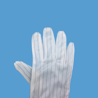 Gants électroniques antistatiques ESD industriels non pelucheux gants universels de travail sans poussière blanc pur