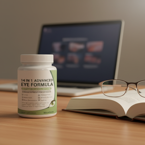 OEM 14 in 1 天然ハーブ配合 大人用視力健康ケア ビタミンミネラルサプリメントカプセル ゼアキサンチン ルテイン - Product Image 4