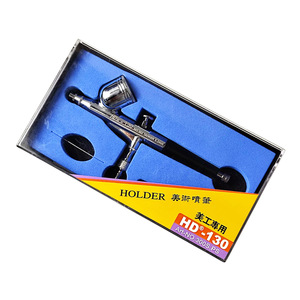 Aérographe HD-130 à alimentation par gravité 0,2 mm, double action, vitesse réglable, pour travaux artistiques - Product Image 2
