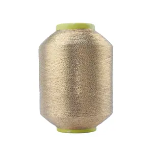 Toutes sortes de fils métalliques MH Type Silver Polyester High Gloss Metallic Yarn 125D Glimmer thread