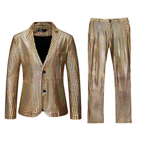 Traje <span class=keywords><strong>de</strong></span> los años 70 para hombre Disco Carnaval Homme para fiesta <span class=keywords><strong>de</strong></span> <span class=keywords><strong>Halloween</strong></span> Cosplay - Product Image 1