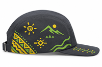 Casquette de baseball noire pour tous les jours, en coton et nylon, 5 panneaux, impression personnalisée, légère, réglable, pour les voyages en plein air, décontractée, unisexe
