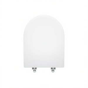 Asiento de inodoro para Sanitosco Free Closed WC, forma 7, blanco, con bisagras de lazo, 50.5 cm de longitud - Product Image 3