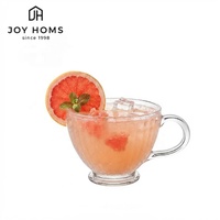Tasses à café en verre de haute qualité avec poignée, compatibles lave-vaisselle, tasses à thé transparentes 250 ml, vente en gros d'usine, personnalisables pour la maison, les mariages et les fêtes