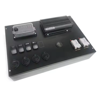 Boîtier de commande IP65 pour accessoires solaires 12V avec panneau de commande, compteur de puissance et instruments électroniques