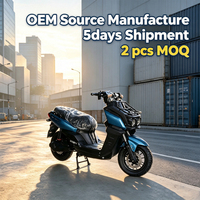 Motocicleta Eléctrica de Fábrica OEM de 60v 72v con SKD CKD 3000W, Scooter Eléctrico Todoterreno de Largo Alcance, Bicimoto Eléctrica para Adultos