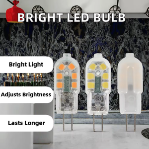 หลอดไฟ LED G4 ปรับความสว่างได้ DC12V / 220V Ra80 รูปทรงคริสตัล โคมไฟแขวน โคมไฟติดผนัง หลอดประหยัดพลังงาน - Product Image 3