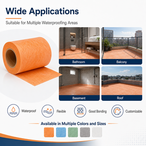 Membrana Impermeabilizante de Polipropileno con Estructura Multicapa, Núcleo de Película de PE Flexible y Ligero para Impermeabilización de Sótanos - Product Image 6