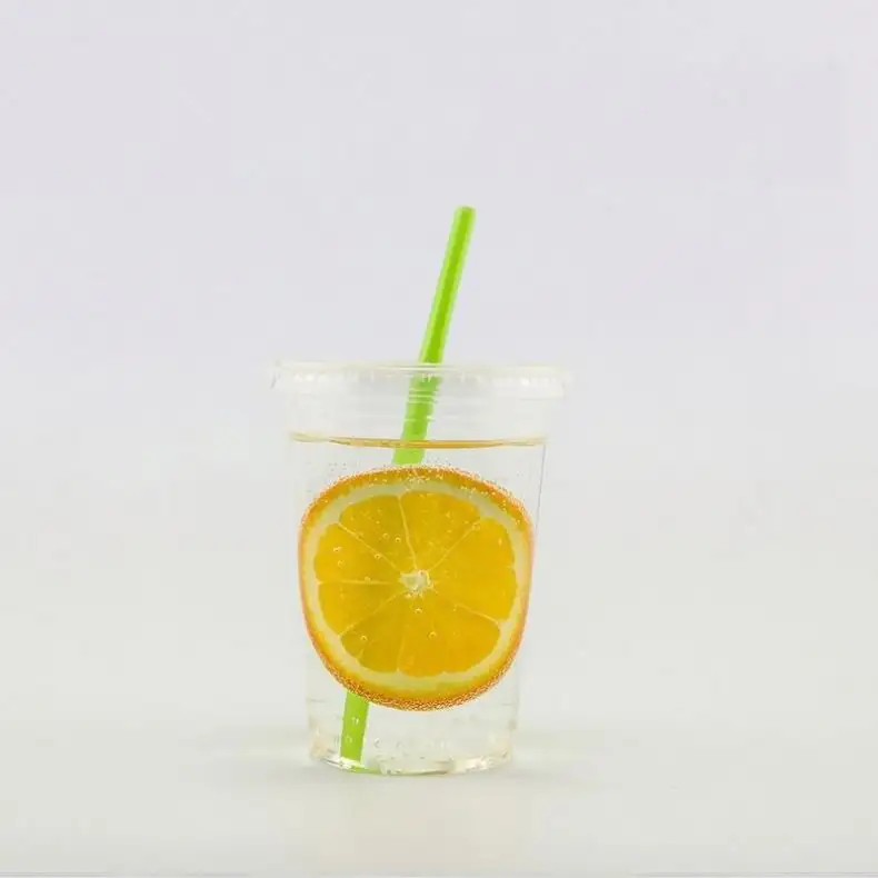 Pla copo de beber plástico descartável transparente