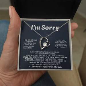 Collar con Colgante de Corazón de Cobre Personalizado con Texto - Fundición Clásica, Regalo de Perdón y Reconciliación para Parejas, Artesanía UIONEN - Product Image 4