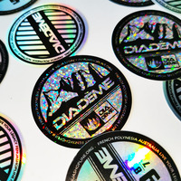 Vente en gros d'autocollants d'hologramme à paillettes découpés avec étiquette mignonne étanche pour ordinateur portable autocollant auto-adhésif