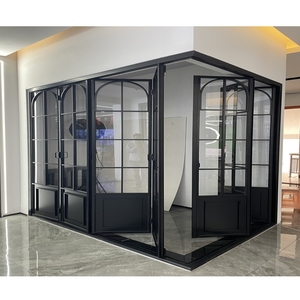 Cao cấp Pháp accordion nhôm bi-gấp cửa sổ và cửa cho văn phòng xây dựng phòng tập thể dục Mall & nhập cảnh cho sử dụng thương mại - Product Image 3