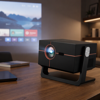 Projecteur portable sans écran Ultra HD 1080P 3D avec WiFi Direct pour cinéma maison et projection murale
