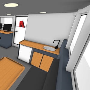 Grandsea 45m Acero Tornillo doble Cubierta autopropulsada Barcaza Barco de carga Coche Ferry Boat para la venta - Product Image 6