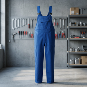 <b>Men's</b> Blue Cotton Work Coveralls Dust-Proof Industrial Uniform - Product Image 2