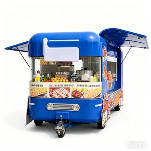 Universal Mobile Kiosk Cart Street Food Trucks <b>Candy</b> Ice Cream Dessert - Product Image 2