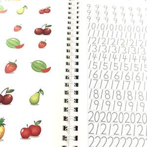 1 ensemble <span class=keywords><strong>de</strong></span> cahiers d'apprentissage <span class=keywords><strong>de</strong></span> l'anglais pour enfants <span class=keywords><strong>de</strong></span> 3 ans et plus, <span class=keywords><strong>grand</strong></span> format, pratique magique, A4 - Product Image 4