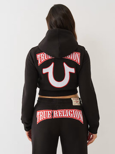 Setelan Jaket dan Celana Panjang Wanita Model Sporty Bergaya Hoodie, Slim Fit, Stretch, Bermotif Cetak C2535 - Product Image 6