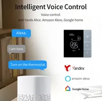Termostato Inteligente Programable RKHK para Calefacción por Suelo Radiante, 16A 3A, Panel Táctil, con Alexa, Wifi, Tuya, Controlador de Temperatura para el Hogar