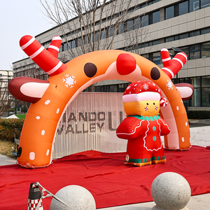 Arche gonflable de Noël en forme de cerf, étanche en tissu Oxford, pour l'extérieur, fournitures de décoration de Noël - Product Image 2