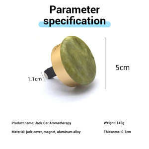Ambientador de Coche con Clip Magnético de Aleación de Aluminio con Superficie de Jade, Evaporación Natural, Sin Necesidad de Electricidad, 5 - Product Image 4