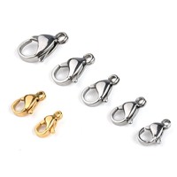 Bricolage bijoux accessoires fermoir mousqueton acier inoxydable Bracelet collier boucle de queue