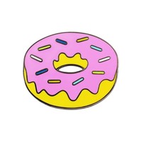Pin's en émail personnalisé en forme de beignets et de glaces, avec paillettes, faible MOQ, création gratuite, artisanat métallique pour cadeau