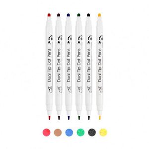 Drawing <b>Tools</b> Custom Dot Markers Kids Washable Dual Tip Fine <b>Liner</b> & Dots Spot Marker - Product Image 1