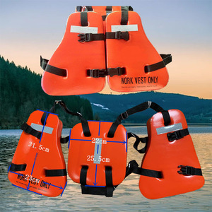 Gilet de sauvetage orange <span class=keywords><strong>en</strong></span> PVC, trois pièces, pour usage maritime / Gilet de sauvetage pour bateaux - Type de produit - Product Image 1