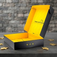 Boîte d'expédition robuste personnalisée avec impression graphique sur l'intérieur, en carton ondulé, pour l'emballage des commandes directes au consommateur