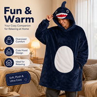 Couverture à capuche tissée 100 % polyester, style européen et américain, pliable, lavable, couverture chaude d'hiver