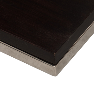 Tavolino Moderno a Tre Ripiani con Struttura in Metallo e Piano in Legno per Arredamento Casa - Product Image 6