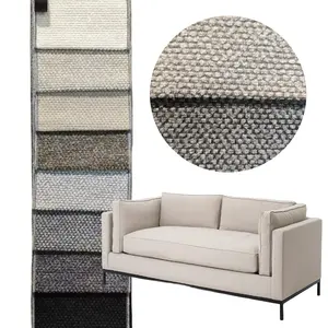 Ücretsiz örnek 100% Polyester ev tekstili geri dönüşümlü kumaş kalın grefurniture mobilya keten kanepe sandalye için döşemelik kumaşlar bakmak