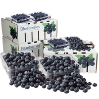 Boîtes en carton ondulé robustes pour fruits, bananes, bleuets, emballages en papier, boîtes rigides pour légumes
