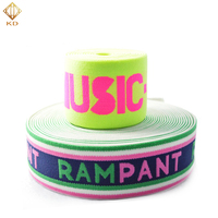 Sous-vêtements élastiques en relief imprimés doux personnalisés Bande élastique brillante tissée en jacquard pour ceintures de boxeur