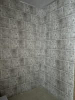 Panneau mural en PVC mat en marbre noir 1000x10mm pour décoration de douche