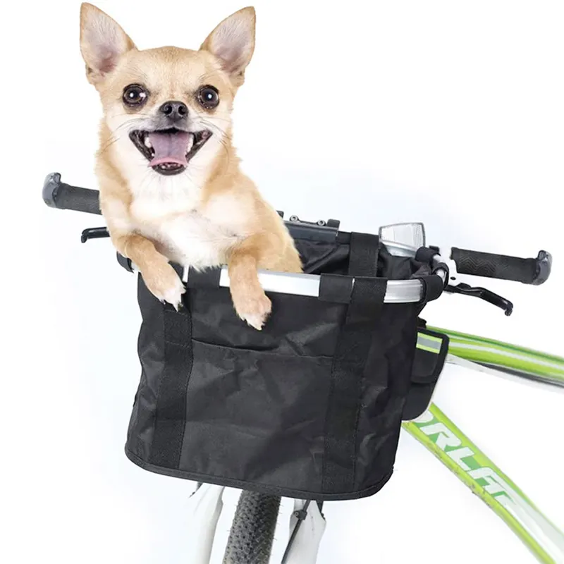 Складная маленькая переноска для собак и кошек, съемный передний руль велосипеда, быстросъемная велосипедная корзина, передний руль