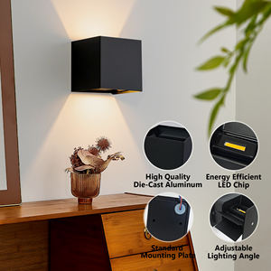 モダンな屋外壁取り付け<span class=keywords><strong>LED</strong></span>ライト 3000K マットブラック 120V 直接配線式 パティオ、私道、裏庭用 防水・省エネ - Product Image 5