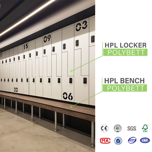 Vente directe d'usine, casier de travail pour personnel en stratifié compact HPL imperméable personnalisé - Product Image 3