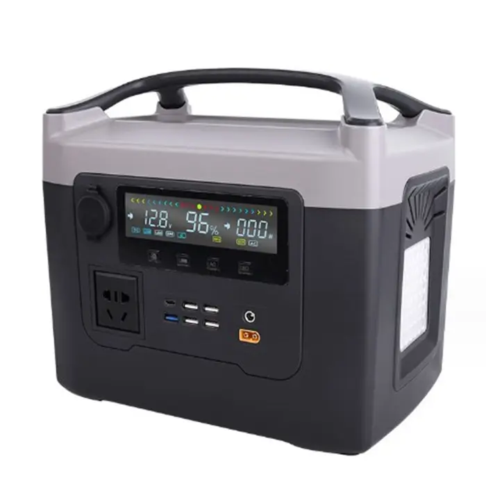 Alimentation de secours domestique 600W alimentation de stockage d'énergie solaire portable extérieure