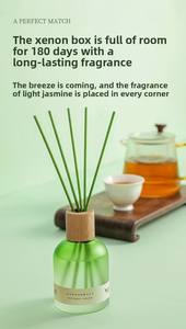 Jaxce Ensembles <span class=keywords><strong>de</strong></span> diffuseurs <span class=keywords><strong>de</strong></span> roseaux d'aromathérapie longue durée Encens d'huile essentielle Maison Chambre Salle <span class=keywords><strong>de</strong></span> bain Jardin Récipient en verre Alcool - Product Image 4