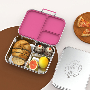 Lonchera Infantil Hermética Ultra Estrecha con 3 Compartimentos de Acero Inoxidable, Diseño Atractivo y Libre de BPA - Product Image 1
