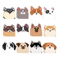 Autocollant d'index de papier de bricolage auto-adhésif mignon pour le style de dessin animé de classification d'étiquette d'école