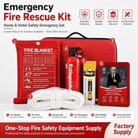 Kit de Secours d'Urgence Incendie pour la Maison et les Hôtels - Ensemble de Lutte Contre l'Incendie 4 Pièces Personnalisable par le Fabricant