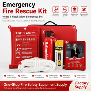 Kit de Secours d'Urgence Incendie pour la Maison et les Hôtels - Ensemble de Lutte Contre l'Incendie 4 Pièces Personnalisable par le Fabricant - Product Image 1